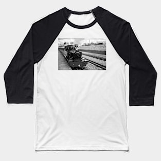 Steam train at the station on the Bure Valley railway line Baseball T-Shirt